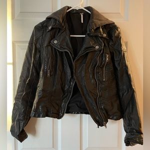 Free People Vegan Leather Jacket